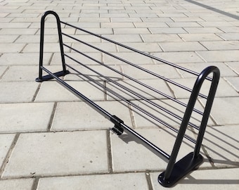 Vintage 1970s Metal Coat Rack: Mid Century Modern Design