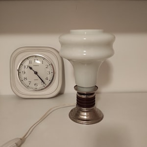 Space Age Opalglas Tischlampe - 70er Jugoslawisches Design