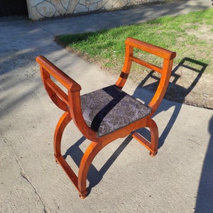 Art Deco chair, Antique chair, Vintage side chair, Piano chair, Art Deco stool, Vintage stool,1930&#39;s chair, Design chair, Art Deco furniture