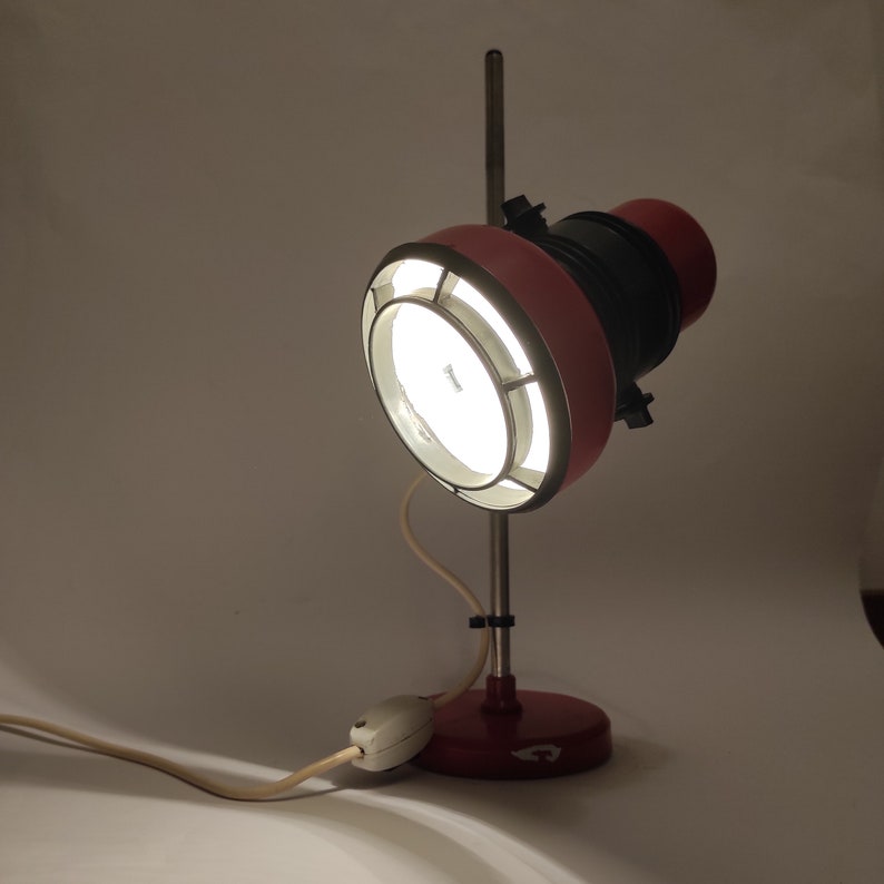 Vintage Adjustable Desk Lamp: MCM Space Age Design, Made in Yugoslavia image 4
