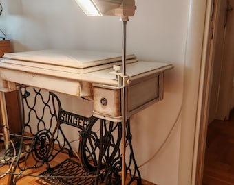 Vintage Italian Work Lamp: Mid-Century Modern Desk Lamp