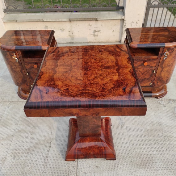 Art Deco Table Vintage Coffee Table Antique Table Old Coffee