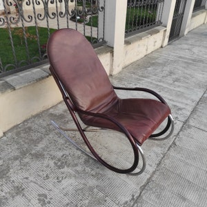 Vintage &#39;Nonna&#39; Rocking Chair by Paul Tuttle for Strässle, 1970s