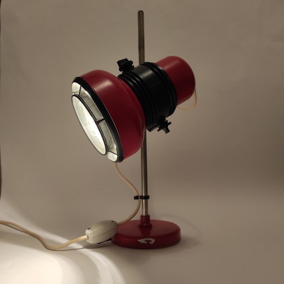 Vintage Adjustable Desk Lamp: MCM Space Age Design, Made in Yugoslavia