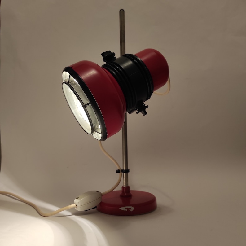 Vintage Adjustable Desk Lamp: MCM Space Age Design, Made in Yugoslavia image 1