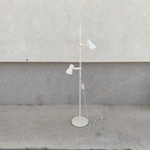 Vintage Adjustable Spotlight Floor Lamp: Space Age MCM Lighting, Made in Germany