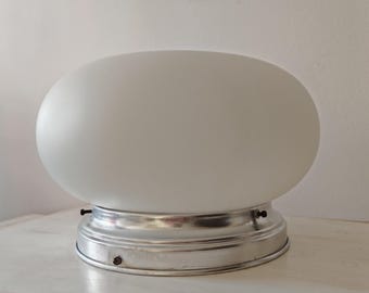 Vintage Bauhaus Flush Mount Ceiling Light: Mid-Century Modern Design