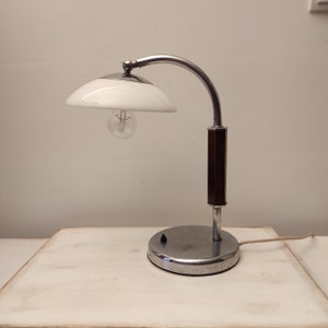 1930'ヴィンテージアールデコ テーブルランプ ガラスシェード Art deco desk light 1930 - Etsy 日本