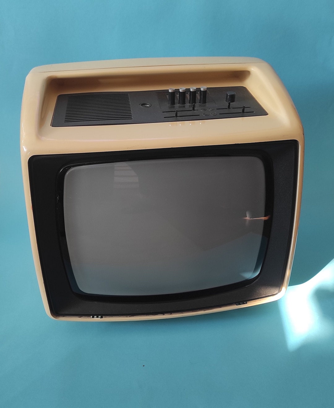テレビ台・テレビボード 70's unknown vintage television table Amazon.com: SP12904 Retro 80s Vintage CRT Old Wood Frame Box