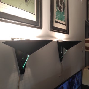 Artemide Wall Lamps: Perforated Metal & Glass Sconces, 70s Italian Design