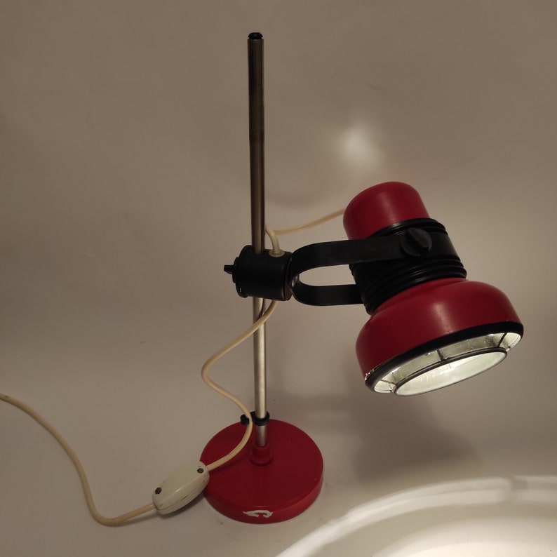 Vintage Adjustable Desk Lamp: MCM Space Age Design, Made in Yugoslavia image 3