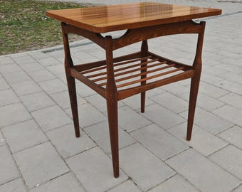 Vintage Teak Coffee Table: Danish Mid-Century Modern Side Table