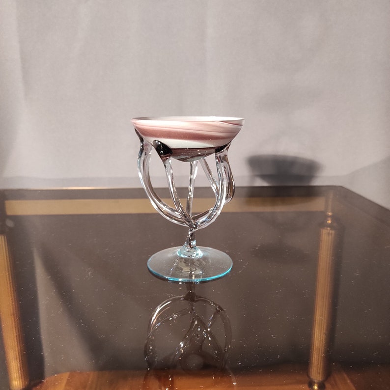 Jozefina Krosno Jellyfish Candle Holder Blown Glass Hand Etsy