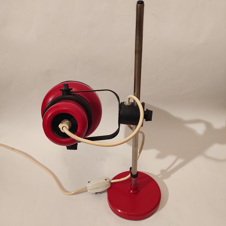 Vintage Adjustable Desk Lamp: MCM Space Age Design, Made in Yugoslavia image 10