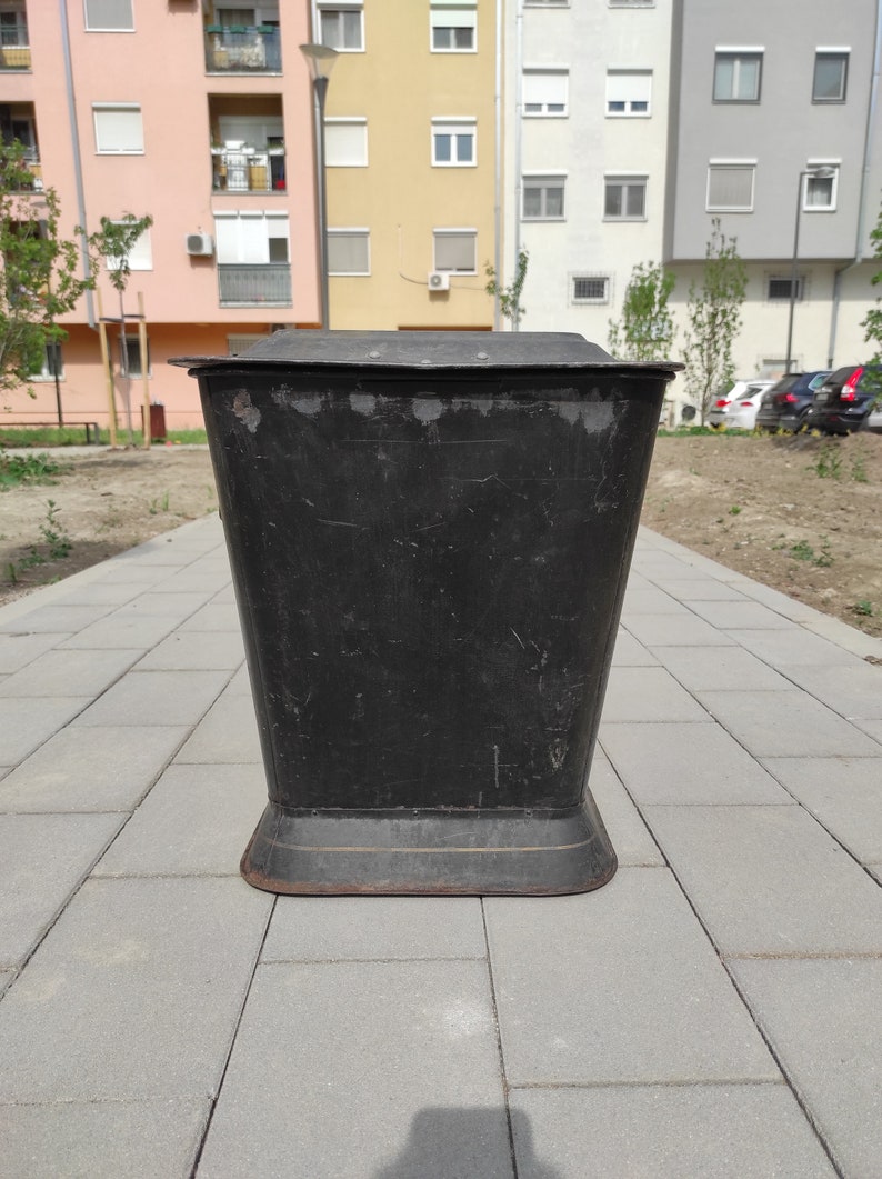 Antique Coal Bin, Vintage Fireplace Coal Storage Box, Antique Fireplace Decoration, 19th Century