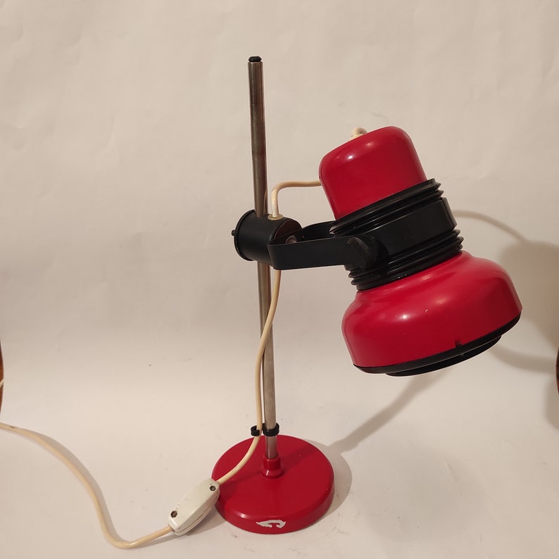 Vintage Adjustable Desk Lamp: MCM Space Age Design, Made in Yugoslavia image 9
