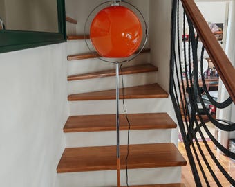 Space Age vloerlamp halverwege de eeuw, verlichting jaren 70, atoomtijdperk, gemaakt in Joegoslavië