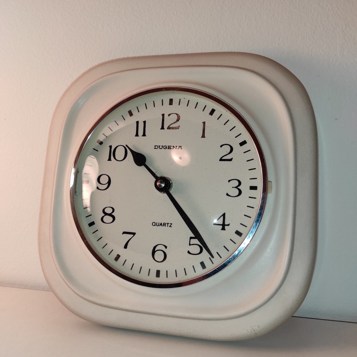Vintage Wall Clock MCM Wall Clock Dugena Quartz Wall Clock Etsy
