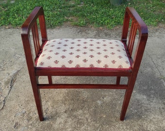 Thonet chair, Vintage Markiza chair, Art Deco stool, Design Thonet bench, Piano chair, Antique chair