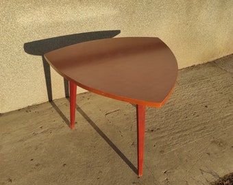 Vintage Scandinavian Tripod Coffee Table: Mid-Century Modern Side Table