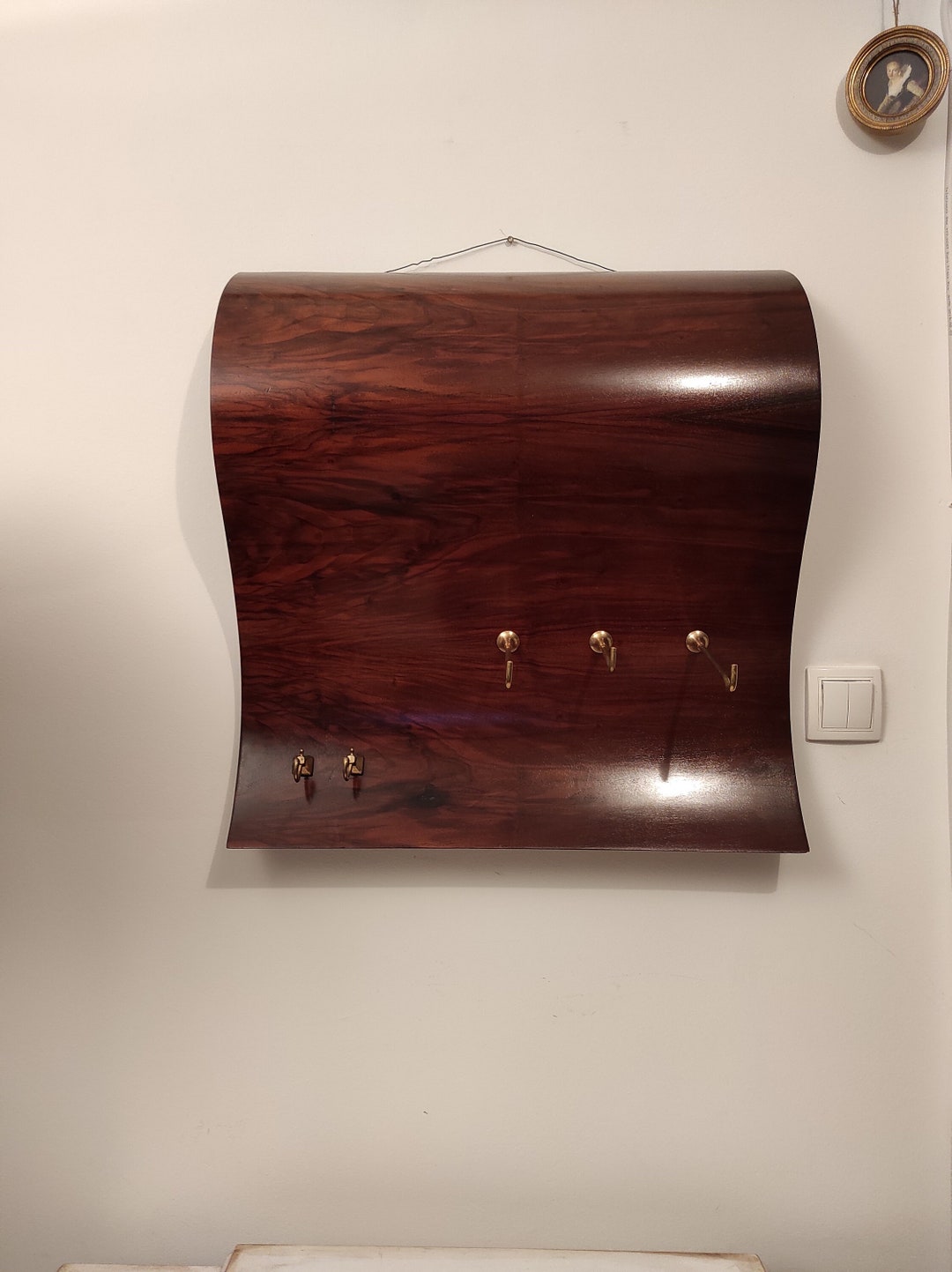 Vintage Coat Hanger, Art Deco Coat Hanger, Art Deco Design Coat Hooks