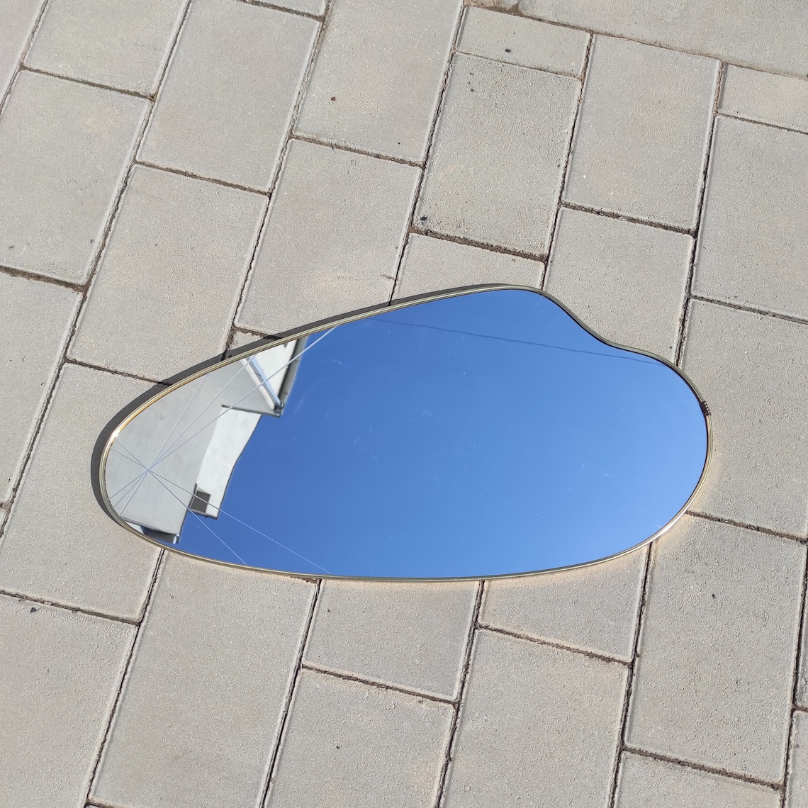 Mid Century Wall Mirror Vintage Wall Mirror 60's Wall Etsy