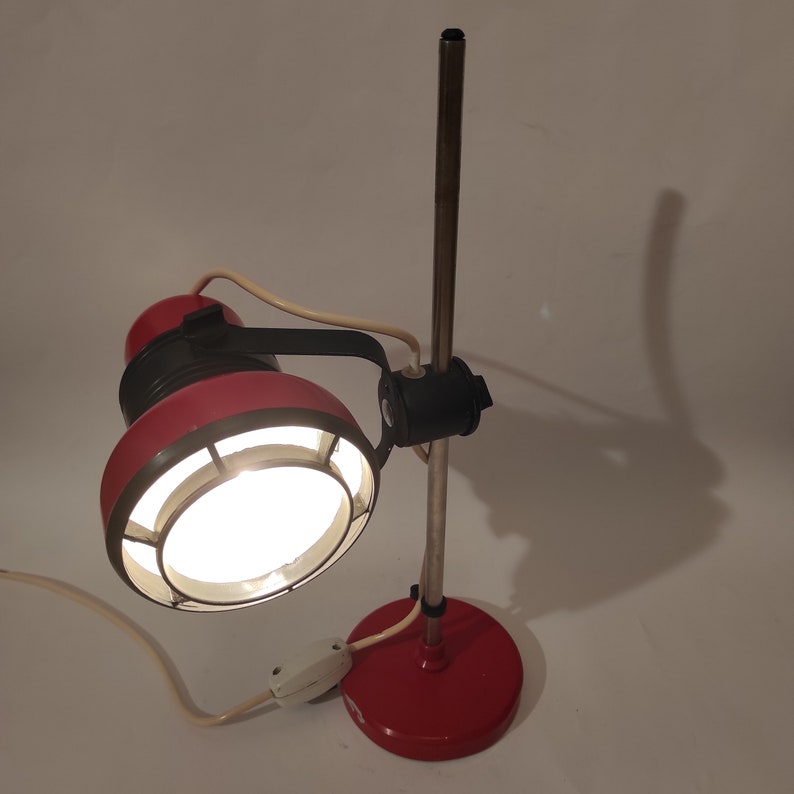 Vintage Adjustable Desk Lamp: MCM Space Age Design, Made in Yugoslavia image 2