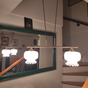 Vintage Fischer pendant light, Mid Century lamp, MCM, Ceiling light, Fischer Leuchten, Made in Germany, Design light