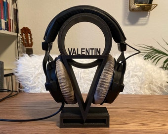 Kopfhörerständer personalisiert | Kopfhörerhalter, 3D Druck, Name, Geschenk, Gamer, personalisiert, personalisiertes Geschenk