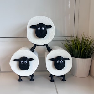 Toilettenpapierhalter Schaf | Bad Deko Toilettenpapier | Gäste WC Klopapierhalter