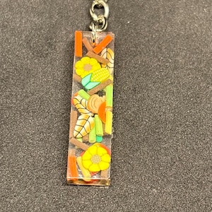 Keychain fall rectangle keychain