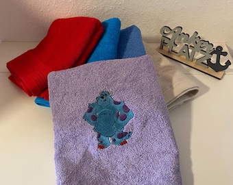 Toalla con nombre y motivo bordado 50x100 con nombre - motivo