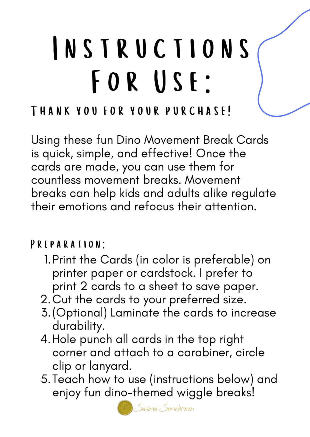 Dinosaur Movement Cards Movement Break Cue Cards ADHD, Neurodiverse