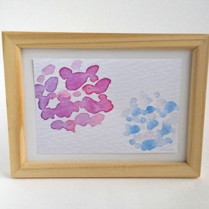 Conjunto de postales Hydrangea de 3 estampados de acuarela