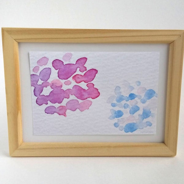 Hydrangea postcard set of 3 watercolor prints