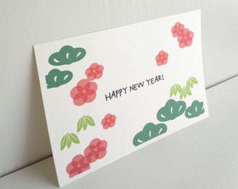 Happy New Year pine bamboo plum "SHOUTIKUBAI" postcard / 3 piece set naturako