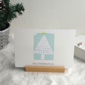 Carte postale de Noël « Arbre simple » ensemble de 3