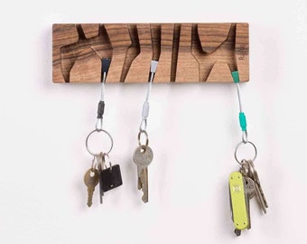 PREMIUM Walnut Key hanger for Climbers