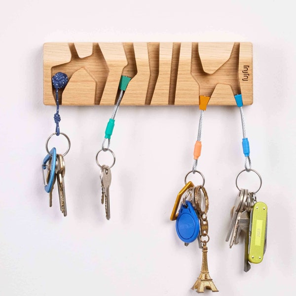 Wooden Key Holder for Climbers