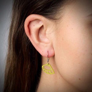 Unique Rock Climbing Earrings - in the shape of miniature cam lobe