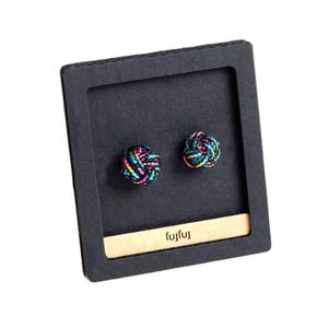 Unique Rock Climbing Earrings - in the shape of Monkey Fist