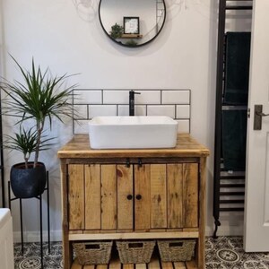 Wooden online basin unit