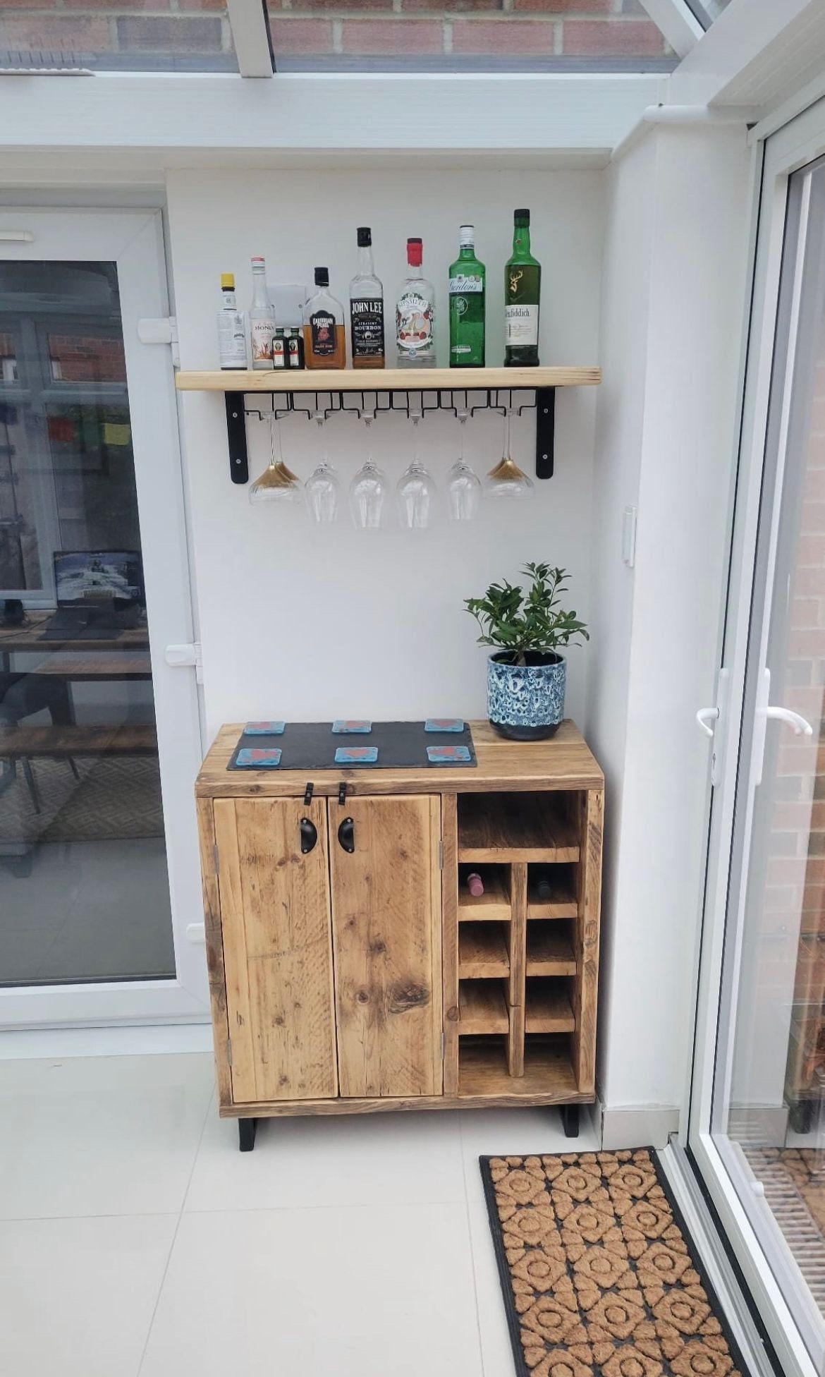 Wood Drinks Cabinet Etsy UK
