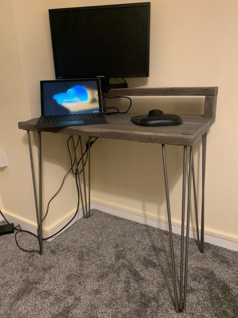 Hairpin Computer Desk With Plinth Etsy UK