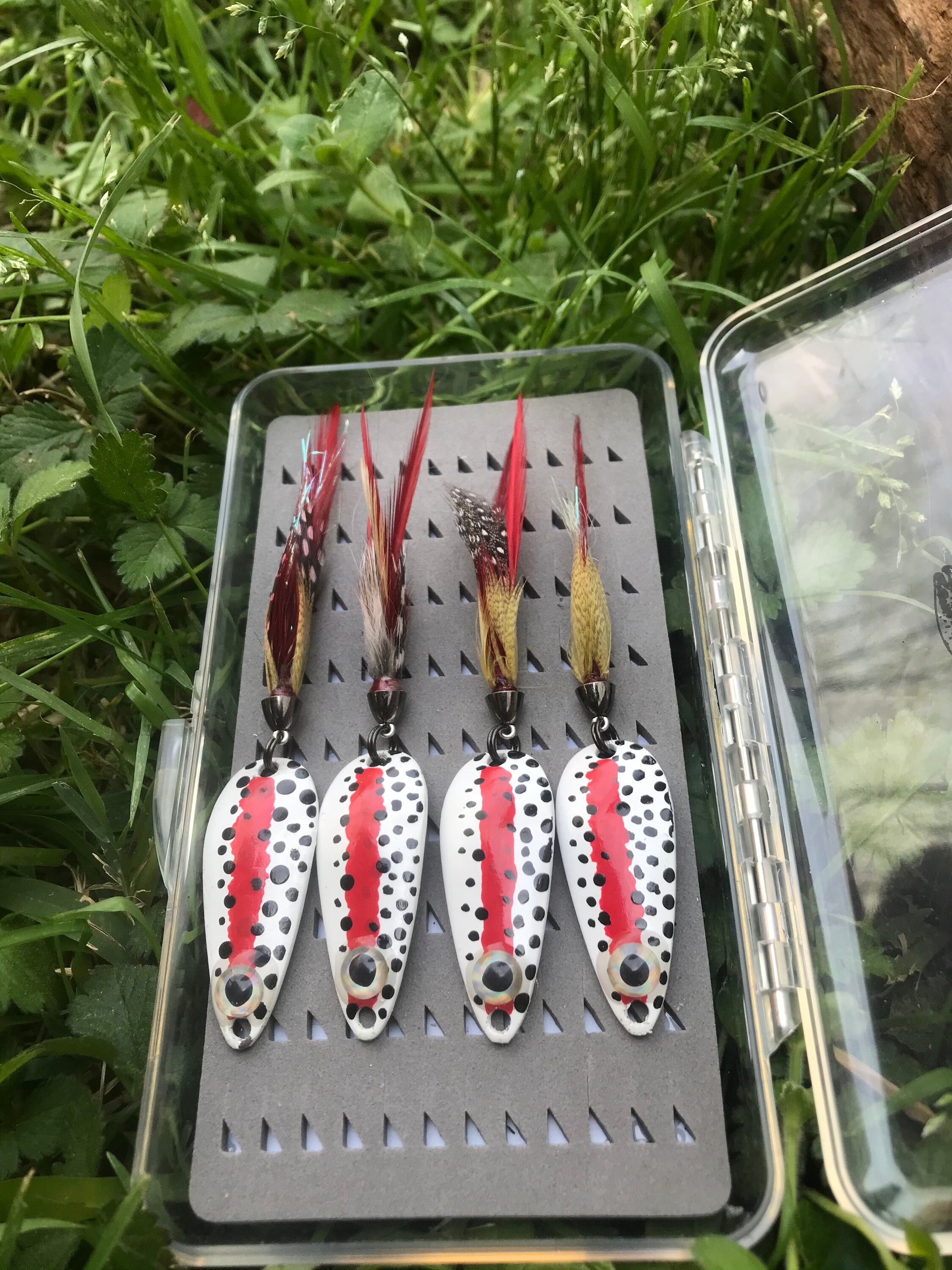 Rainbow trout spoons 4 pack with case Etsy