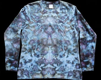 Ice-Dye, Ladies Long Sleeve T-Shirt, Tie-Dye, Hand-Dyed