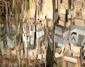 Stone Dwelling, Fine Art Print, Giclee