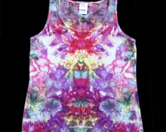 Ice-Dye, Ladies Tank Top, Tie-Dye, Festival Top, Beachwear