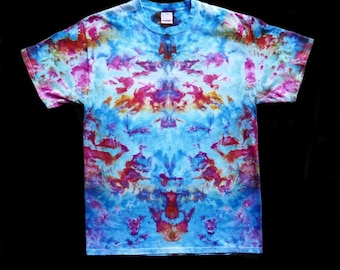 Ice-Dye, T-Shirt, Tie-Dye, Festival Shirt, Beachwear