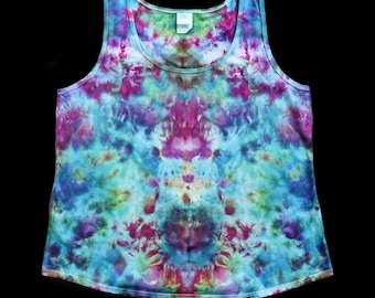 Ice-Dye, Ladies Tank Top, Tie-Dye, Festival Shirt, Beachwear